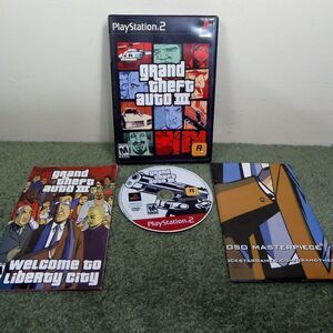 Grand Theft Auto 3 for the Playstation 2 Complete in box Tested and Working Blac